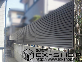 のフェンス・柵 レスティナフェンス5型 自由柱施工 施工例