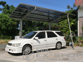 のカーポート カーブポートシグマIII 耐風圧強度仕様 積雪〜30cm対応 施工例