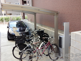 のサイクルポート・駐輪場 カーブポートシグマIII ミニ 積雪〜20cm対応 施工例