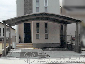 のカーポート カーブポートシグマIII M合掌 積雪〜20cm対応 施工例