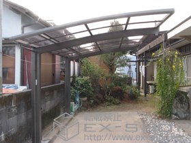 のカーポート カーブポートシグマIII 耐風圧強度仕様 積雪〜30cm対応 施工例