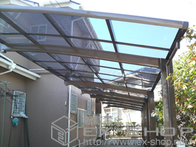 のカーポート カーブポートシグマIII 3連棟 積雪〜20cm対応+着脱式サポート(補助柱)(1本入り) 施工例