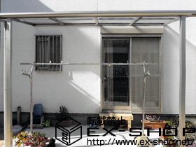 のテラス屋根 ヴェクターテラス F型 テラスタイプ 単体 積雪〜20cm対応 施工例