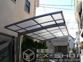 のカーポート カーブポートシグマIII 積雪〜20cm対応+カーブポートシグマ?用　着脱式サポート柱　ロング柱23用　1本入 施工例