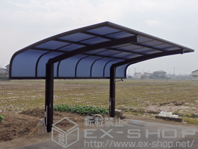 のカーポート プレシオスポート アルファ 積雪〜20cm対応+プレシオスポート用 着脱式補助柱 2本入り 施工例