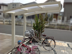 のサイクルポート・駐輪場 レイナポートグランミニ 積雪〜20cm対応 施工例