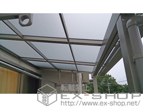 のバルコニー・ベランダ屋根 ライザーテラスII F型 屋根タイプ 単体 積雪〜20cm対応 施工例