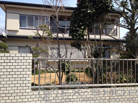 のフェンス・柵 レスティナフェンス21型 自由柱タイプ 施工例
