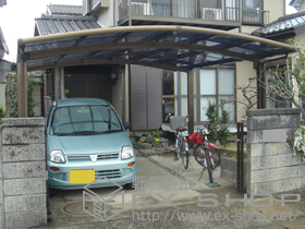 のカーポート カーブポートシグマIII ワイド 積雪〜20cm対応 施工例