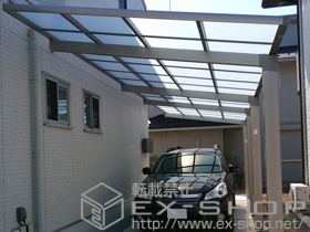 のカーポート レークポートシグマIII 縦連棟 積雪〜20cm対応 施工例