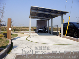 のカーポート エフルージュグラン 延長 耐風圧強度仕様 積雪〜30cm対応 施工例