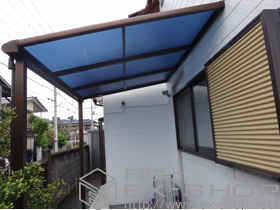 のテラス屋根 プレシオステラス F型 テラスタイプ 単体 単体 積雪〜20cm対応 施工例