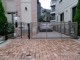 のカーゲート オーバードアS1型 電動式 施工例