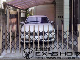 のカーゲート トリップゲート RC型 ノンレール 片開き 施工例