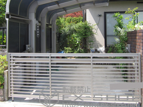 のカーゲート オーバードアS1型 手動式 施工例