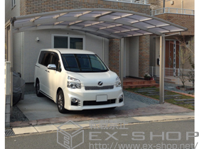 のカーポート レイナツインポートグラン　積雪〜20cm対応+レイナツインポートグラン サイドパネル(片側分) 施工例