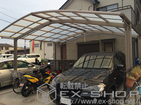 のカーポート カーブポートシグマIII M合掌 積雪〜20cm対応 施工例