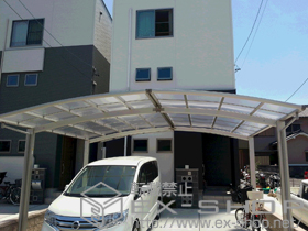 のカーポート レイナポートグラン M合掌　積雪〜20cm対応 施工例