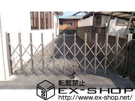 のカーゲート トリップゲート RA型 ノンレール 片開き 33S 施工例