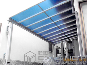 のテラス屋根 ヴェクターテラス F型 テラスタイプ 単体 積雪〜20cm対応 施工例