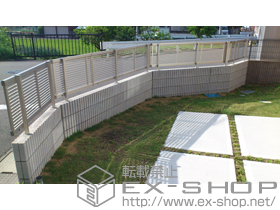 のフェンス・柵 エクスラインフェンス1型 自由柱 施工例