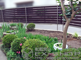 のフェンス・柵 ジオーナフェンスYS型 フリーポールタイプ 施工例