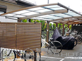 のカーポート カーブポートシグマIII 積雪〜20cm対応 施工例