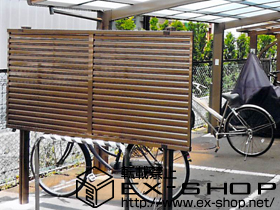 のフェンス・柵 プリレオR5型フェンス 多段柱施工 施工例