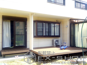 のウッドデッキ リウッドデッキ200 異型 施工例