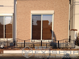 のフェンス・柵 アプローチルナEL型 フリーポールタイプ 施工例