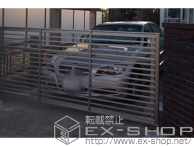 のカーゲート オーバードアS1型 電動式 施工例