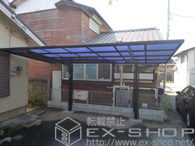 のカーポート エフルージュグラン 耐風圧強度仕様 積雪〜30cm対応 施工例