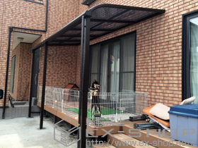 のテラス屋根 プレシオステラス R型 テラスタイプ 連棟　積雪〜20cm対応 施工例