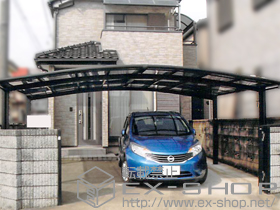 のカーポート カーブポートシグマIII ワイド 積雪〜20cm対応 施工例