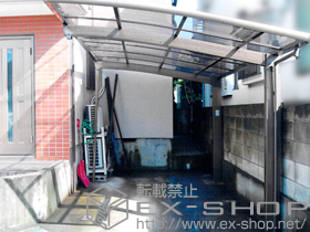 のカーポート カーブポートシグマIII 積雪〜20cm対応＋着脱式サポート柱 標準 1本入 施工例