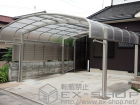 のカーポート レイナキャップツインポートグラン 積雪〜20cm対応 施工例