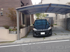 のカーポート プレシオスポート M合掌 積雪〜20cm対応 施工例