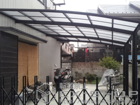 のカーポート レイナベーカポートグラン 延長　積雪〜20cm対応 施工例