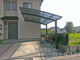のカーポート カーブポートシグマIII 耐風圧強度仕様 積雪〜30cm対応 施工例