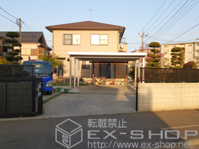 のカーポート ジーポートneo Bタイプ 2台用 角柱6本仕様 標準鼻隠し 積雪〜100cm対応 施工例