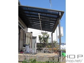 のテラス屋根 パワーアルファ F型 1500 テラスタイプ 単体 積雪〜50cm対応 施工例