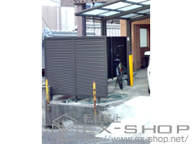 のフェンス・柵 ハイスクリーンフェンスB型 フリーポールタイプ 施工例