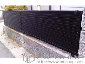 のフェンス・柵 エクスラインフェンス7型 自由柱施工 施工例