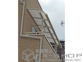 のバルコニー・ベランダ屋根 ライザーテラスII R型 屋根タイプ 単体 積雪〜20cm対応 施工例