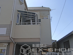 のバルコニー・ベランダ屋根 ヴェクターテラス R型 積雪50cm対応 屋根タイプ 単体 施工例