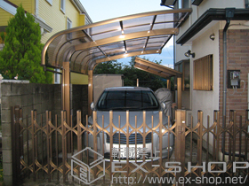 のカーポート テールポートシグマIII 耐風圧強度仕様 積雪〜30cm対応 施工例