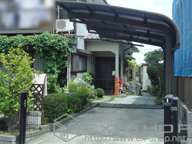 のカーポート テールポートシグマIII 1500 積雪〜50cm対応+収納式サポート柱 １本入り 施工例