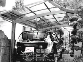 のカーポート カーブポートシグマIII 積雪〜20cm対応 施工例