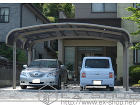 のカーポート テールポートシグマIII ワイド 積雪〜20cm対応 施工例