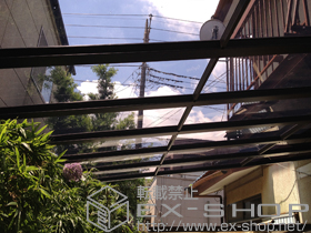 のテラス屋根 ライザーテラスII F型 テラスタイプ 単体 積雪〜20cm対応 施工例